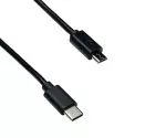 Kabel USB 3.1 typ zástrčky C na zástrčku micro B, černý, polybag DINIC, 2,00 m